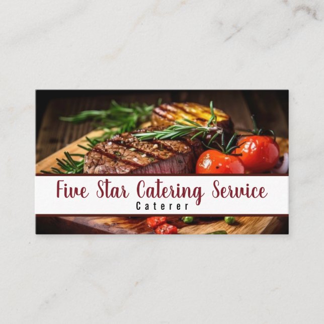 Caterer-Catering-Serviceveranstaltungen Visitenkarte (Vorderseite)