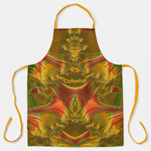 CATERINA ~ CHRISTMAS ~ Red Green Gold ~ Schürze