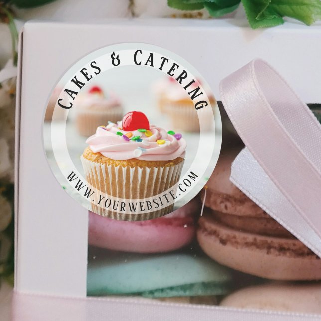 Catering-Aufkleber für benutzerdefinierte Fotos Runder Aufkleber (Von Creator hochgeladen)