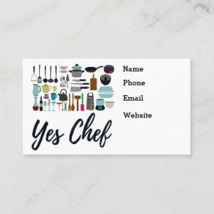 Catering Company Personal Koch Business Card Visitenkarte