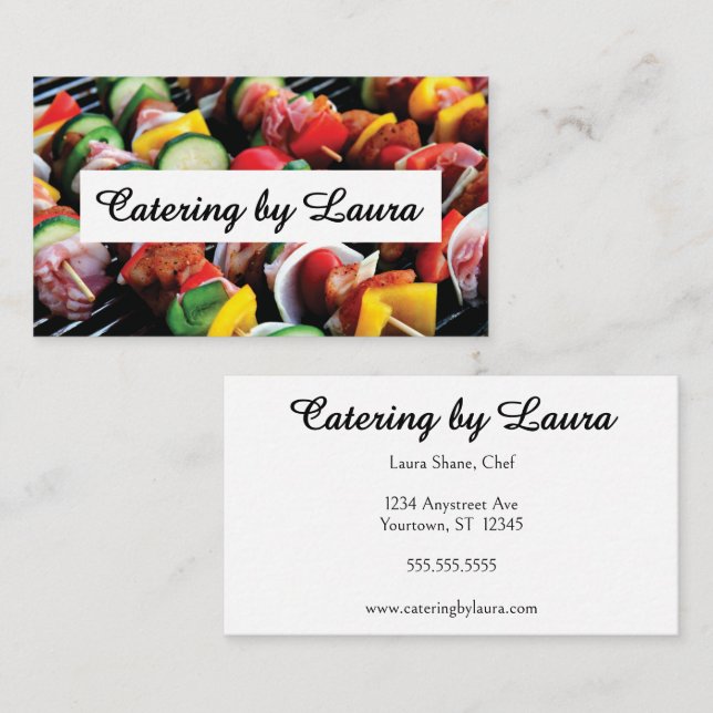 Catering Food Service Restaurant Café Bistro Visitenkarte (Vorne/Hinten)