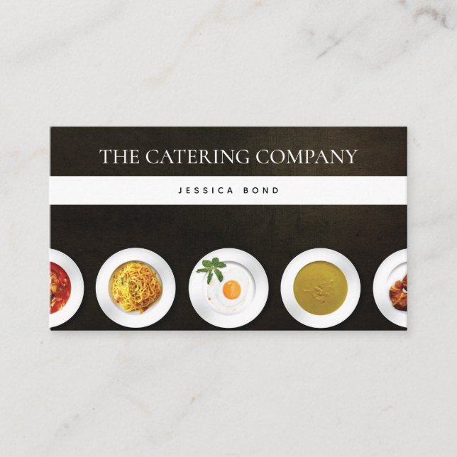 Catering Foto Beruflich Visitenkarte (Vorderseite)