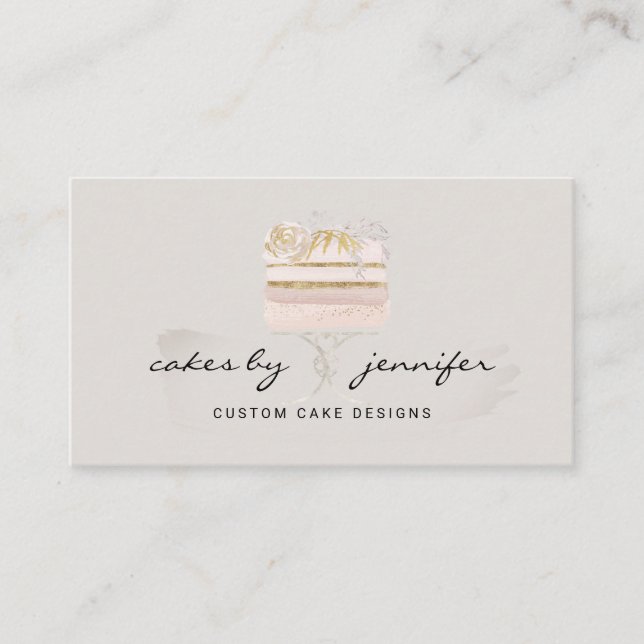 Catering für Hochzeitstorte Visitenkarte (Vorderseite)
