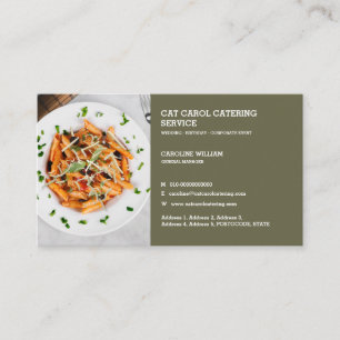 Catering für kundenspezifische Lebensmittel Visitenkarte