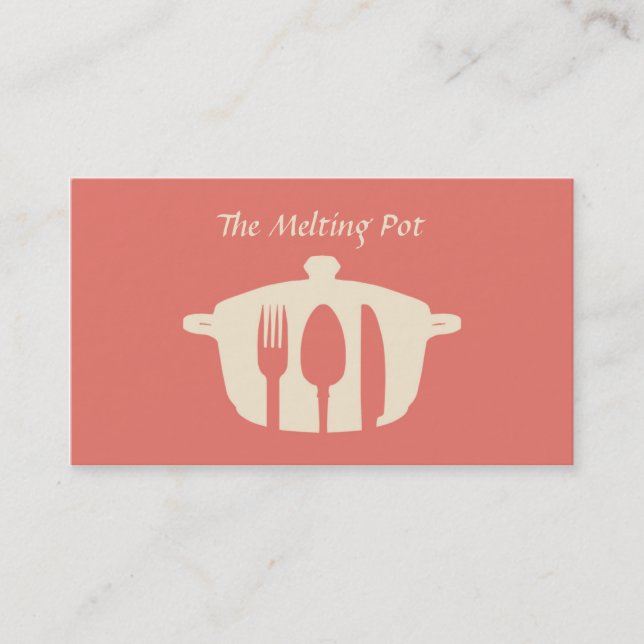 Catering-Karten Visitenkarte (Vorderseite)