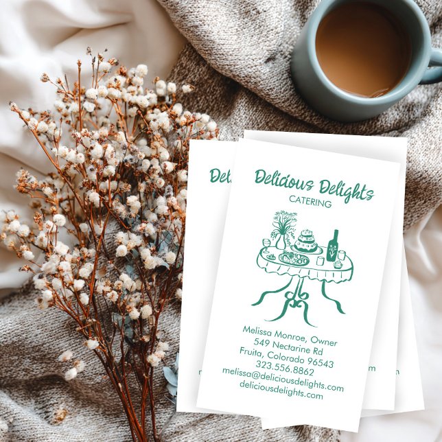 Catering Koch Event Planning Food Prep CUSTOM Visitenkarte (Catering Chef Event Planning Food Prep CUSTOM Business Card
)