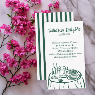 Catering Koch Event Planning Food Prep CUSTOM Visitenkarte