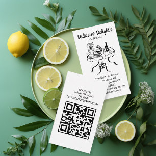 Catering Koch Eventplanung Lebensmittelzubereitung Visitenkarte