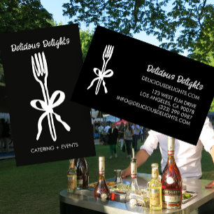 Catering Koch Eventplanung Lebensmittelzubereitung Visitenkarte