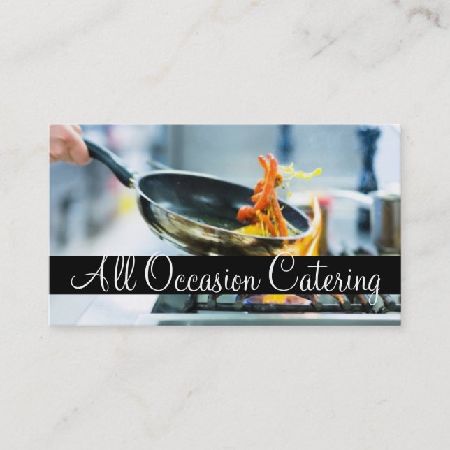 Catering Koch Wedding Planner Food Restaurant Visitenkarte (Vorderseite)