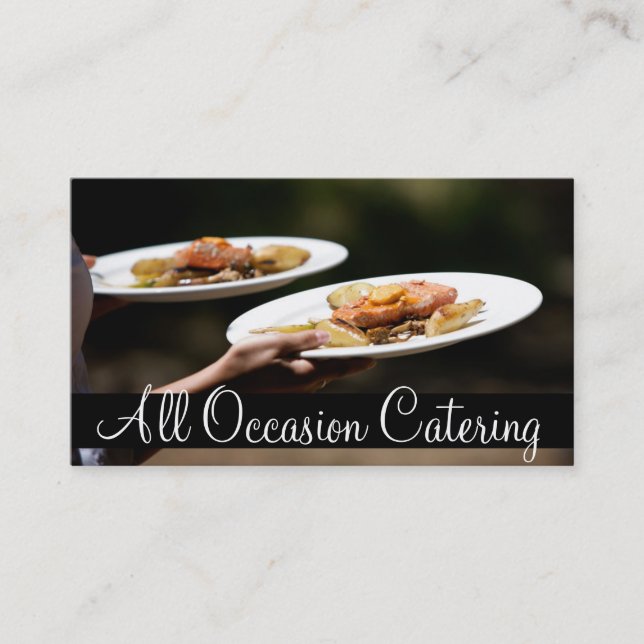 Catering Koch Wedding Planner Food Restaurant Visitenkarte (Vorderseite)