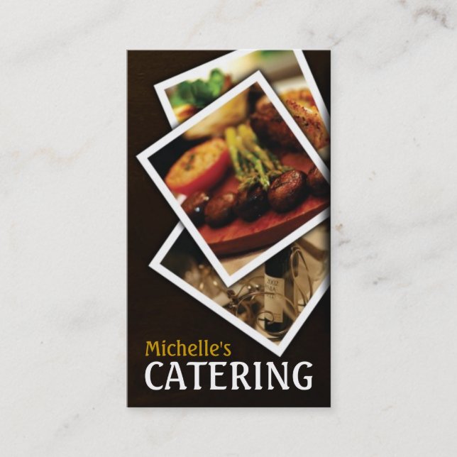 Catering, Küche, Restaurant, Koch, Visitenkarte (Vorderseite)