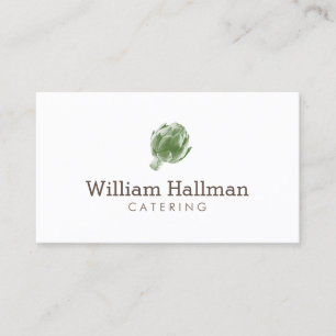 Catering-Logo für die Druckbildschirmseite des Art Visitenkarte