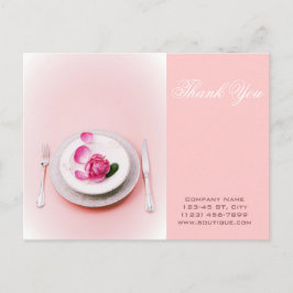 Catering mit eleganter Gabelmesser, persönlicher K Postkarte