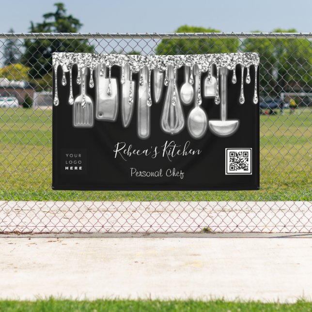 Catering Personal Koch Kitchen Gold Qr-Logo Banner (Insitu)