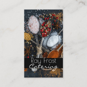 Catering, persönlicher Koch, Food Business Card Visitenkarte