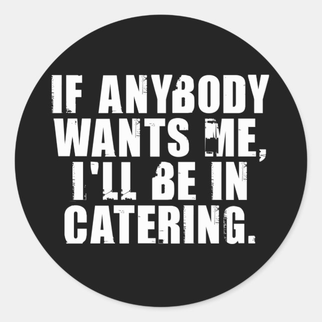 Catering Runder Aufkleber (Vorderseite)