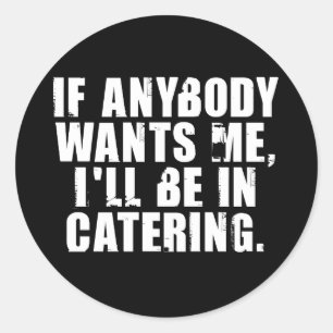 Catering Runder Aufkleber