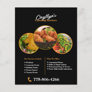 Catering-Service individuell anpassbare Flyer