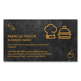 Catering Service | Lebensmittelindustrie | Koch Magnetische Visitenkarte