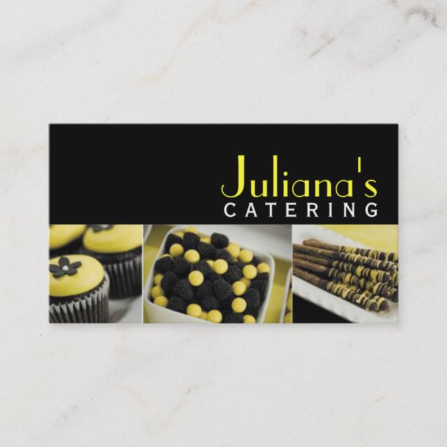 Catering-Service, Verpflegung, Bäckerei - Visitenk Visitenkarte (Vorderseite)