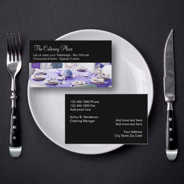 Catering Services Businesscards Visitenkarte (Von Creator hochgeladen)