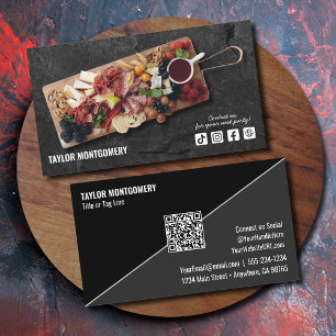 Catering Social Media QR-Code Visitenkarte