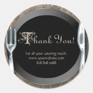 Catering Vielen Dank, dass Sie Stickers Silver Cut
