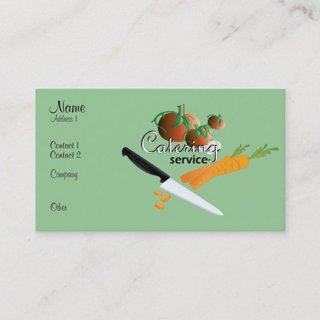 CATERING VISITENKARTE (Vorderseite)