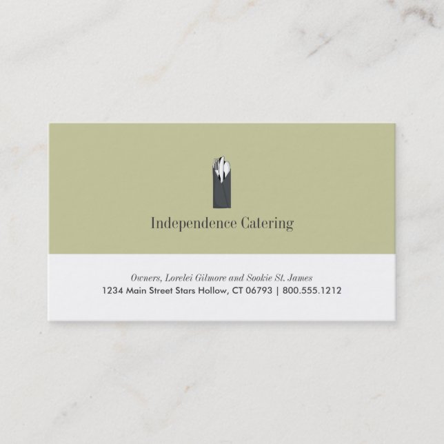 Catering-Visitenkarten Visitenkarte (Vorderseite)