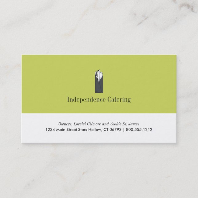 Catering-Visitenkarten Visitenkarte (Vorderseite)