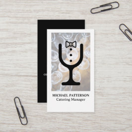 Catering Weinglas-Logo | Bankett Visitenkarte