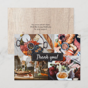 Catering Wood grain photo collage Merci moderne