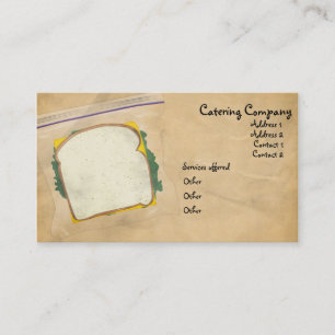 Cateringgeschäftskarte Visitenkarte