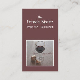 Cateringgeschäftskarte Visitenkarte