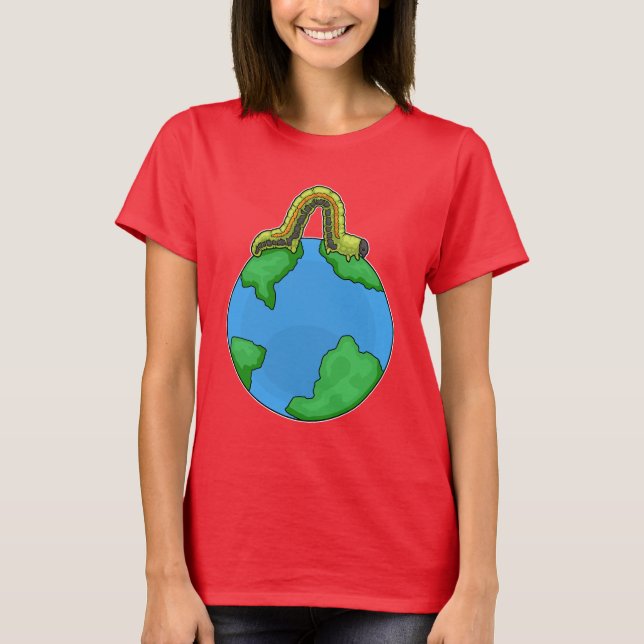 Caterpillar Earth T-Shirt (Vorderseite)