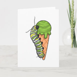 Caterpillar-Eiscreme Karte