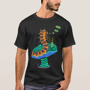 Caterpillar et T-shirt négatifs de chat