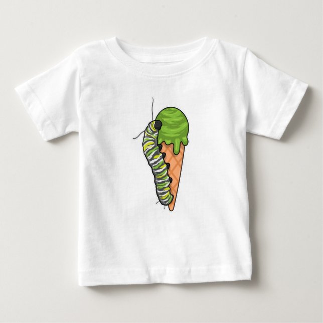 Caterpillar Ice cream Baby T-shirt (Vorderseite)