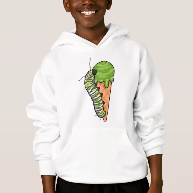Caterpillar Ice cream Hoodie (Vorderseite)