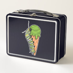 Caterpillar Ice cream Metall Brotdose