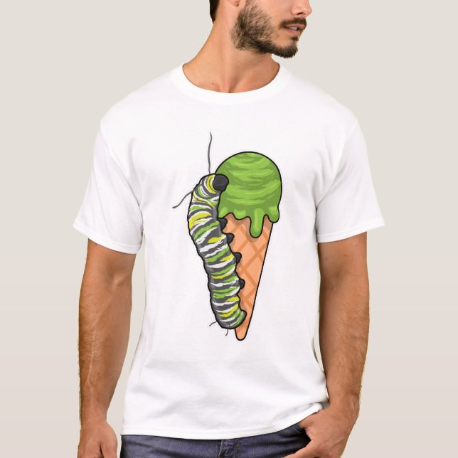 Caterpillar Ice cream T-Shirt (Vorderseite)