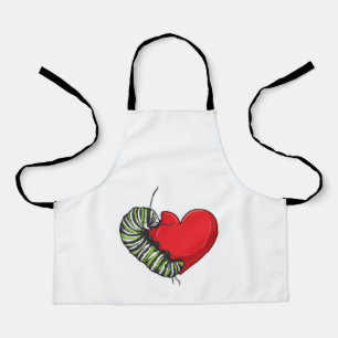 Caterpillar Love Heart Schürze