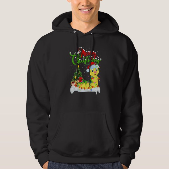 Caterpillar  Xmas Decorations Caterpillar Christma Hoodie (Vorderseite)