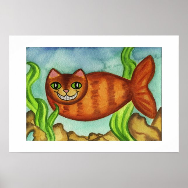 Catfish Fish Plakat drucken (Vorne)