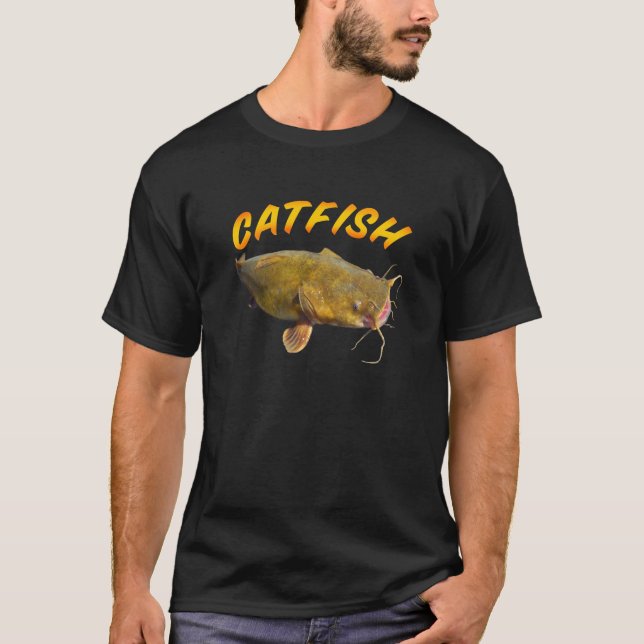 Catfishing Fischen T-Shirt (Vorderseite)