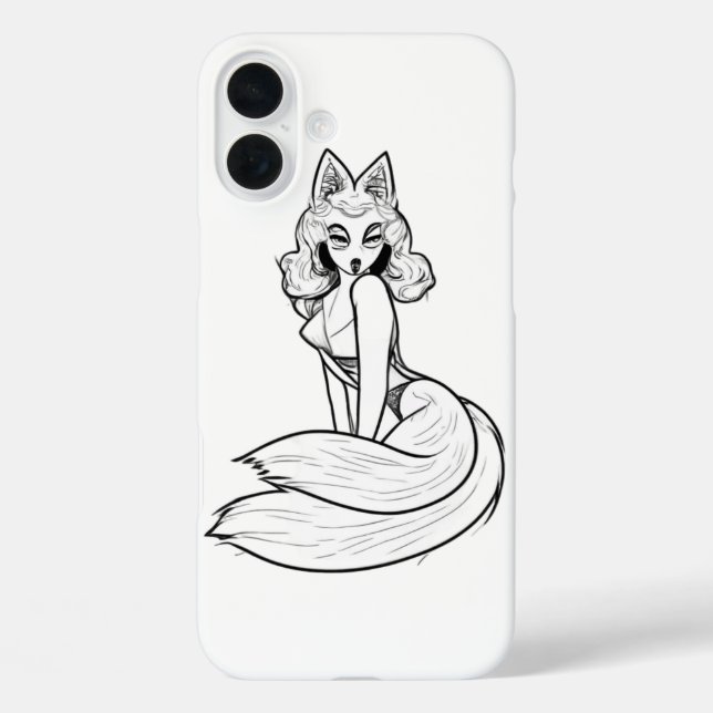 Catgirl phonecase iPhone 16 plus hülle (Rückseite)