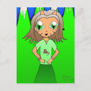 CatGirl Postkarte