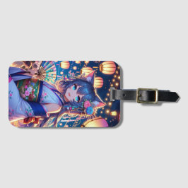 Catgirl's Joyful Dance bei Dusk Gepäckanhänger