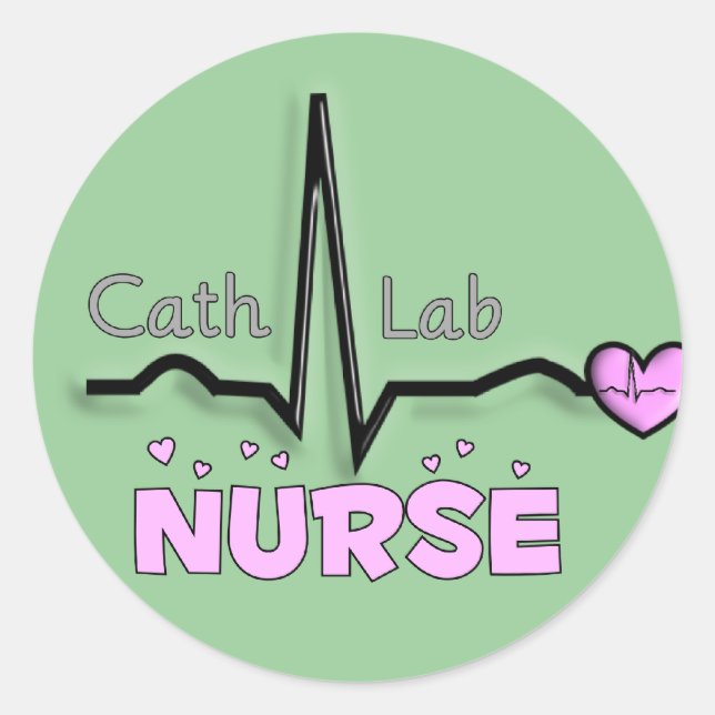 Cath Labrador Nurse Geschenke Runder Aufkleber (Vorderseite)